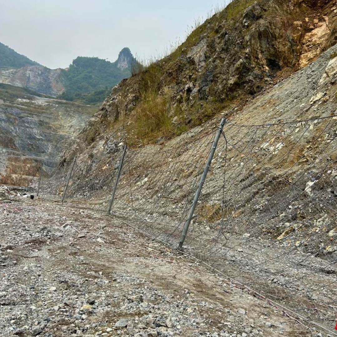 Rockfall Protection Implemented at Phu Bia Mine